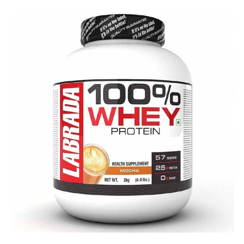 1 - Labrada 100% Whey Protein,  4.4 lb  Mocha 