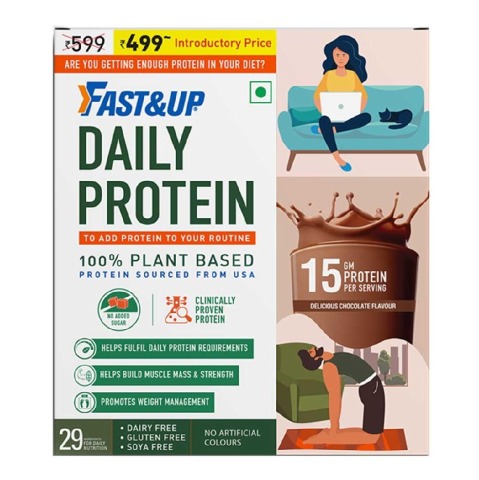 1 - Fast & Up Daily Protein,  0.33 lb  Delicious Chocolate 