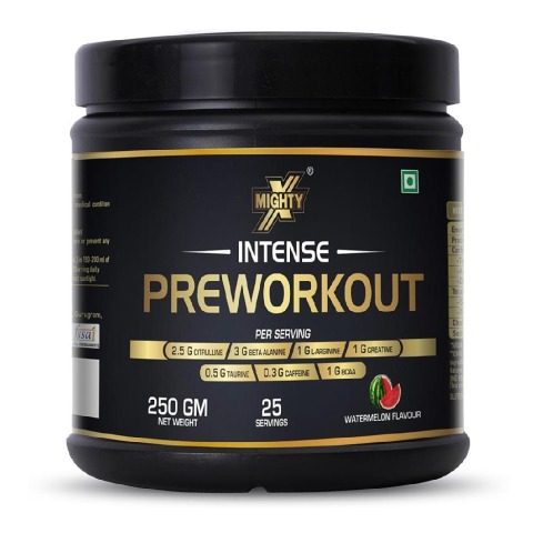 1 - MightyX Intense Pre-Workout, 0.55 lb Watermelon