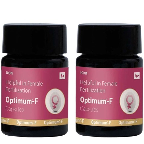 1 - Optimum-F Female Fertilization,  10 capsules  Unflavoured (Pack Of 2) 