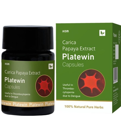 1 - Platewin Carica Papaya Extract,  10 capsules 