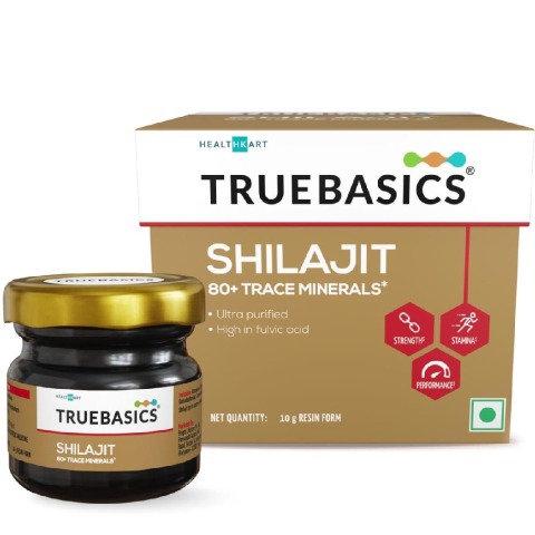 TrueBasics Shilajit with 80+ Trace Minerals, 10 g