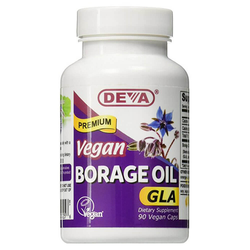 Deva Vegan Borage Oil (500mg),  90 veggie capsule(s) 