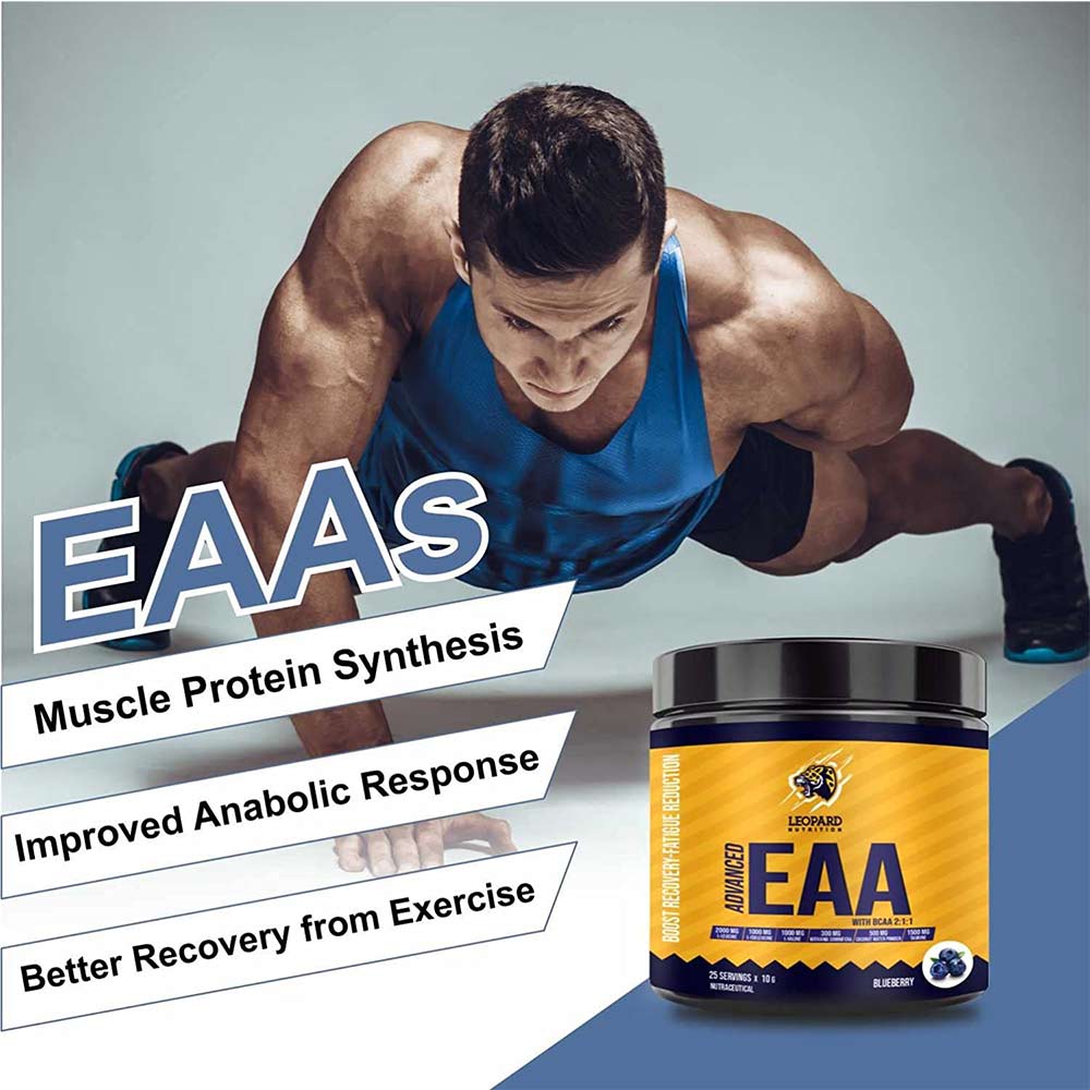 3 - Leopard Nutrition Advanced EAA,  Blueberry  0.55 lb  25 Servings 