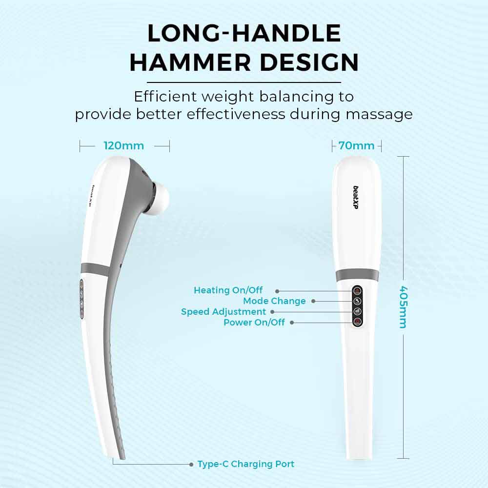 5 - beatXP Stream Elite Hammer Massager,  Lava Grey 