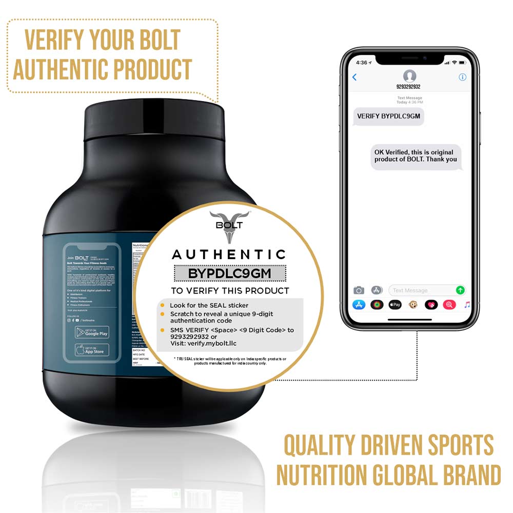 4 - Bolt Weight Gainer Super-Charged with Phycocyanin,  5 lb  Madagascar Vanilla with Free Shaker 