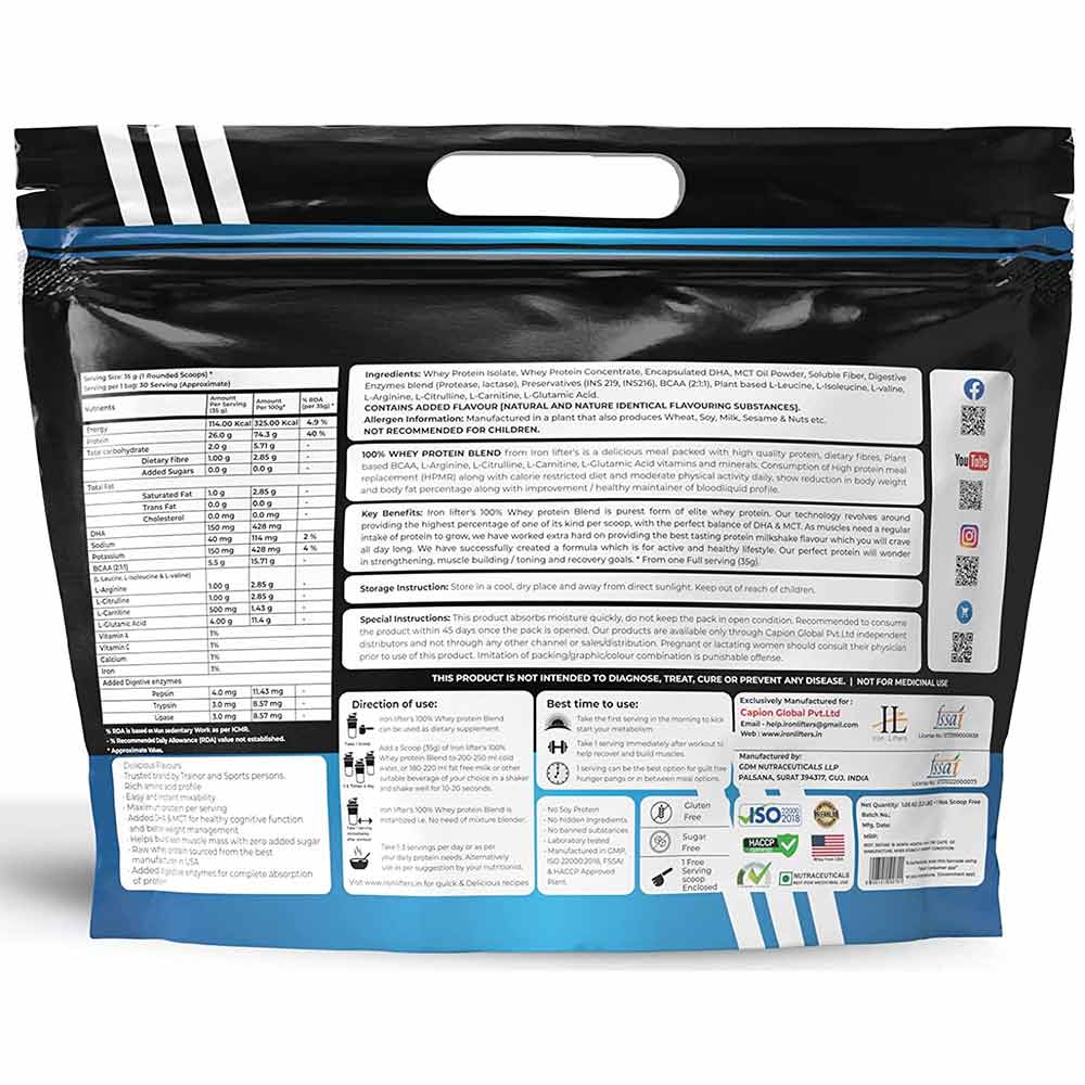 2 - IRON LIFTERS 100% Whey Vibranium Protein Blend,  2.3 lb  Cafe Coffee 