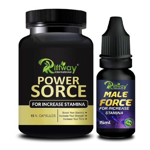 Riffway Power Sorce 15 Capsules & Male Force Oil 15 ml Combo,  2 Piece(s)/Pack 