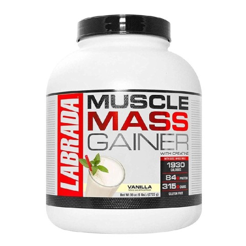 1 - Labrada Muscle Mass Gainer, 6 lb Vanilla
