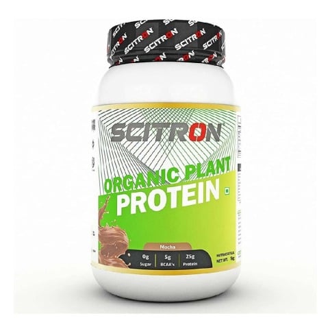 1 - Scitron Organic Plant Protein,  2.2 lb  Mocha 