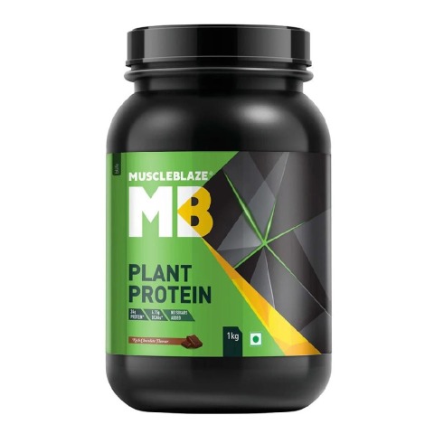 8 - MuscleBlaze Plant Protein OP, 2.2 lb Rich Chocolate