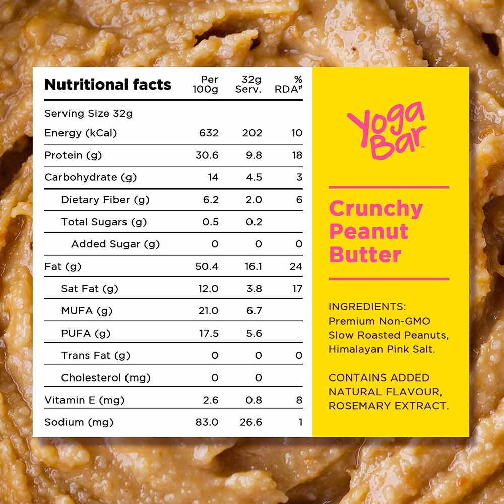 4 - Yogabars Crunchy Peanut Butter,  0.400 kg  Crunchy & Yummy 