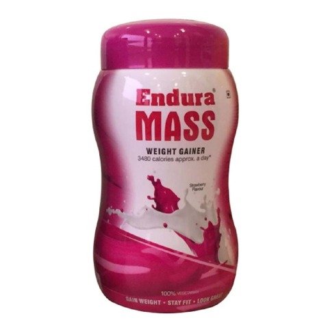 Endura Mass Weight Gainer,  1.1 lb  Strawberry 