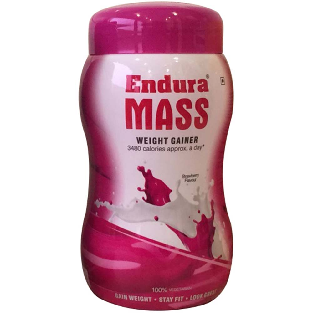Endura Mass Weight Gainer,  1.1 lb  Strawberry 
