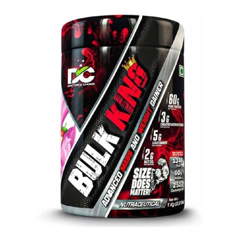1 - Doctor'S Choice Bulk King Advanced Mass and Weight Gainer,  2.2 lb  Strawberry Banana Milkshake 