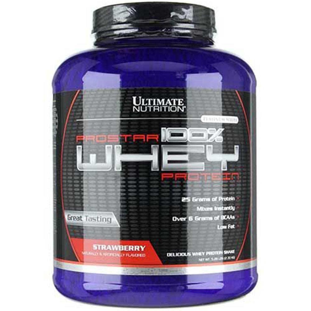 Ultimate Nutrition Prostar 100% Casein Protein,  5 lb  Strawberry 