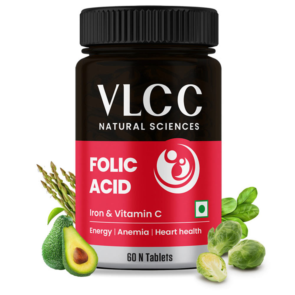 2 - VLCC Natural Sciences Folic Acid with Iron & Vitamin C,  Unflavoured (Pack of 3)  60 tablet(s) 
