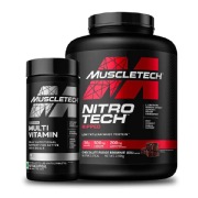 MuscleTech Nitrotech Ripped & Platinum Multivitamin Combo- 2 Piece(s)/Pack Chocolate Fudge Brownie
