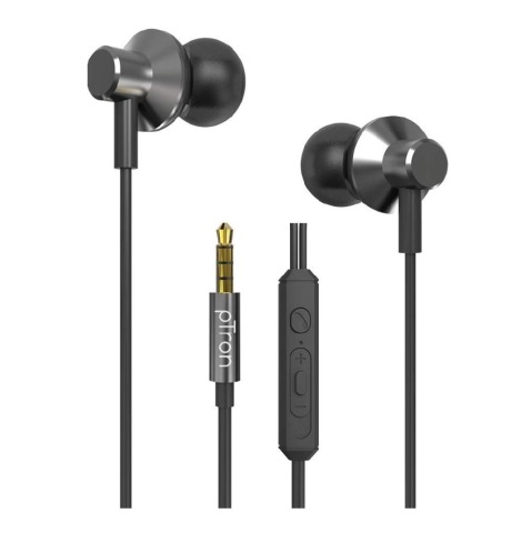 1 - Ptron Pride Lite HBE Wired Earphones,  Gray 