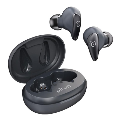 1 - Ptron Bassbuds Wave ENC TWS,  Grey 