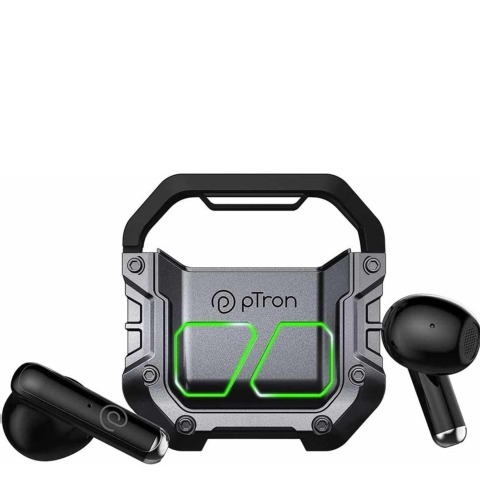 1 - Ptron Bassbuds Xtreme TWS,  Grey & Black 