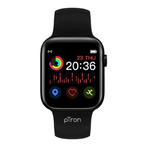 1 - Ptron Pulsefit P261 Smartwatch,  Black  Free Size 