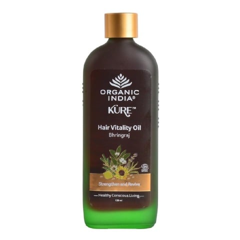 1 - Organic India Hair Vitality Oil, 120 ml Bhringraj