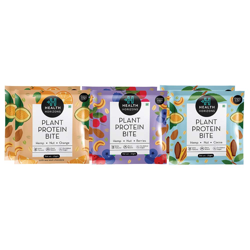 1 - Health Horizons Plant Protein Bite,  6 bar(s)  Assorted 