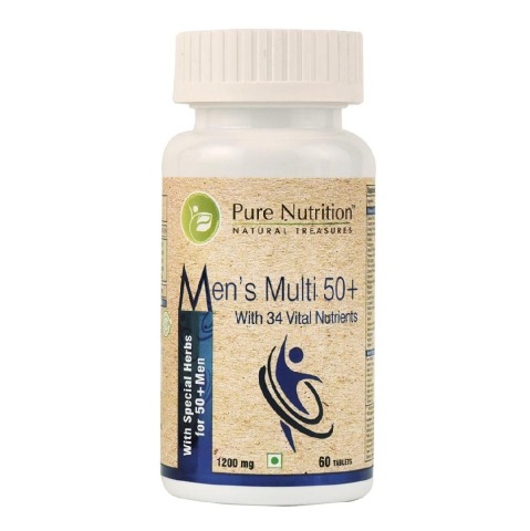 Pure Nutrition Men's Multi 50+,  60 tablet(s)  Unflavoured 