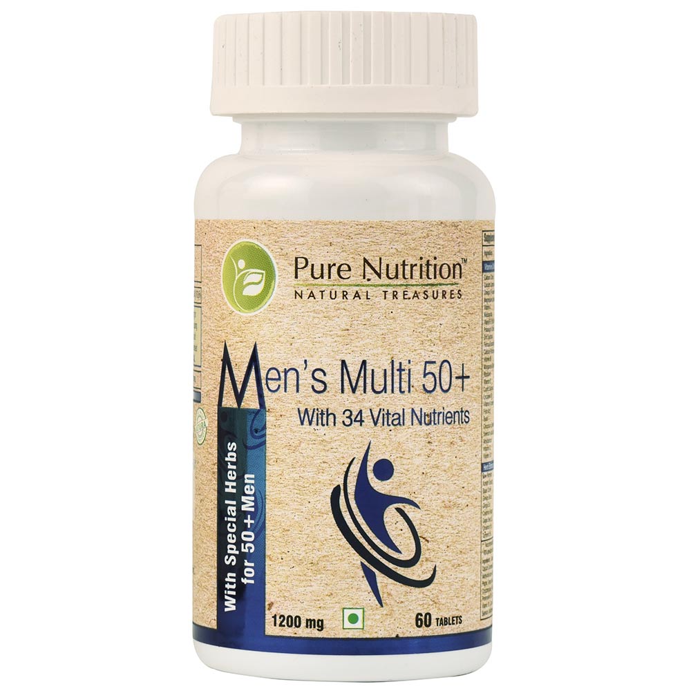 Pure Nutrition Men's Multi 50+,  60 tablet(s)  Unflavoured 