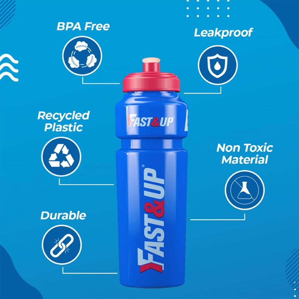 2 - Fast & Up Sipper Water Bottle,  Blue  500 ml 