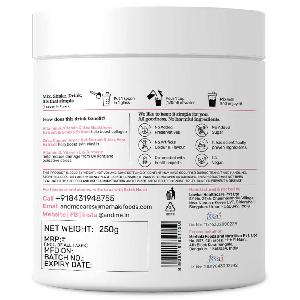 3 - andMe PCOS and Collagen Booster Drink Combo,  2 Piece(s)/Pack  Mixed Berries & Raspberry 