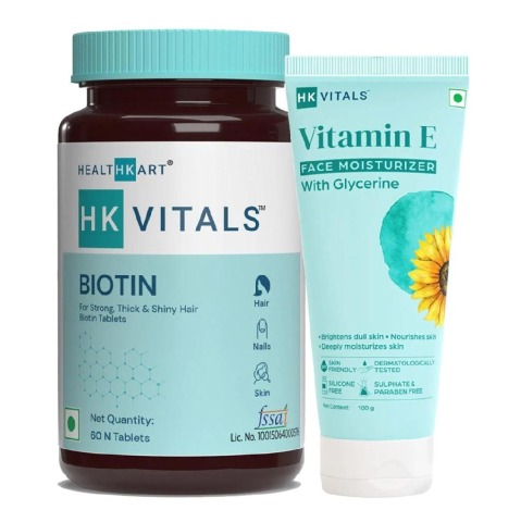 HealthKart HK Vitals Biotin & Vitamin E Moisturizer Combo