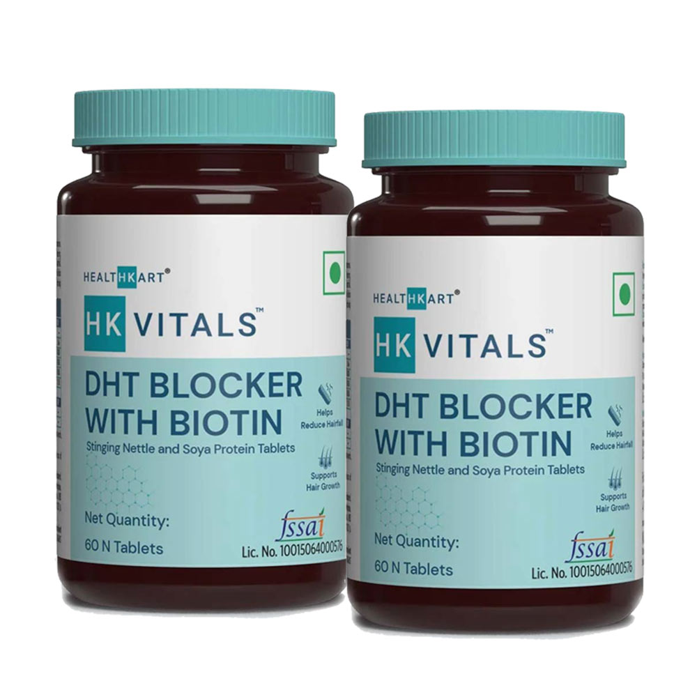 HK Vitals DHT Blocker with Biotin 60 Tabs - Pack Of 2