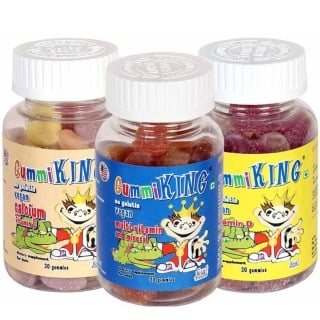 Gummi King Multivitamins Calcium & Vitamin D, Multi Flavour 3 Piece(s)/Pack