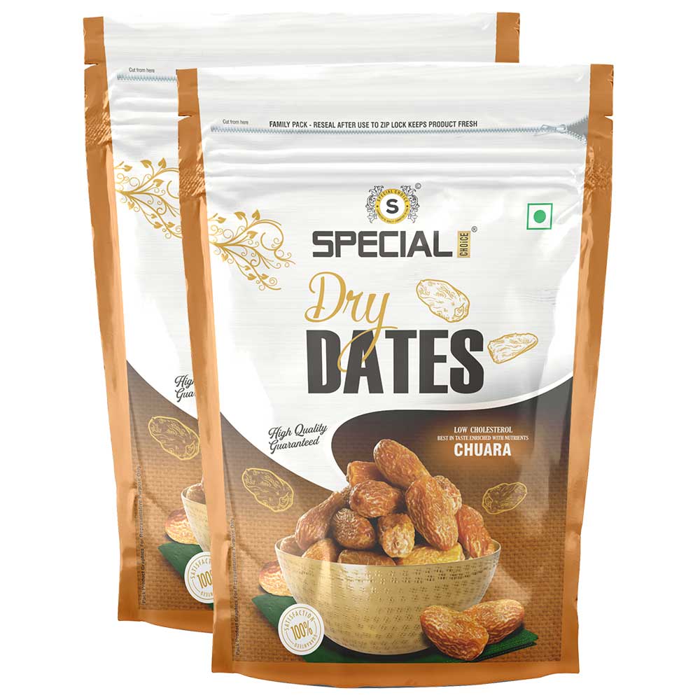 1 - Special Choice Dry Dates (Chuara),  1 kg  Unflavoured Jupiter (Pack of 2) 