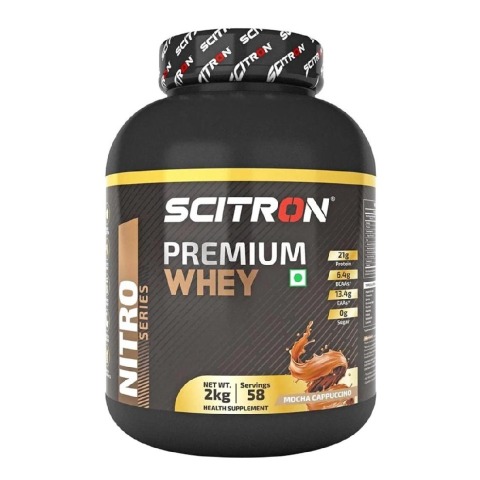 1 - Scitron Premium Whey,  4.4 lb  Mocha Cappuccino 