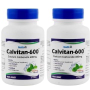 Healthvit Calvitan 600, 60 tablet s Unflavoured Pack of 2