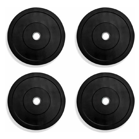 1 - BULLAR Rubber Spare Weight Plates Set for Home Gym,  Black (2 Pair)  2.5 kg 
