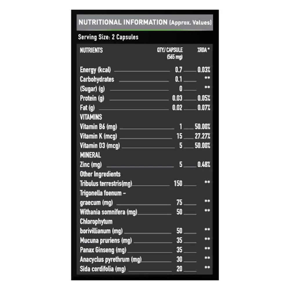 MuscleBlaze Liquid L-Carnitine 300ml & Test Pro 60 Capsules & Sipper Combo