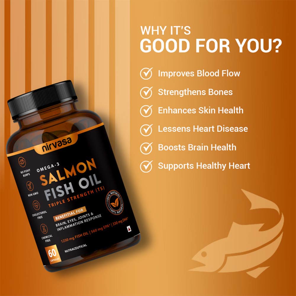Salmon Fish Oil Triple Strength (Pack of 2) at Best Price in India