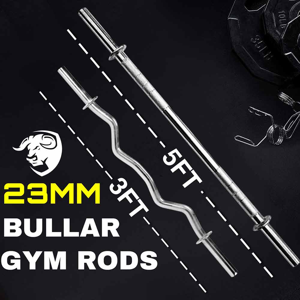 6 - BULLAR 30 kg Rubber Home Gym Set