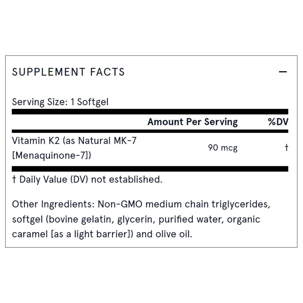 2 - Jarrow Formulas MK-7 (90 mcg),  Unflavoured  60 softgels 