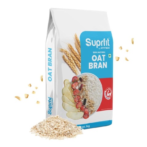 1 - Suprfit 100% Natural Oat Bran,  1 kg  Unflavoured 