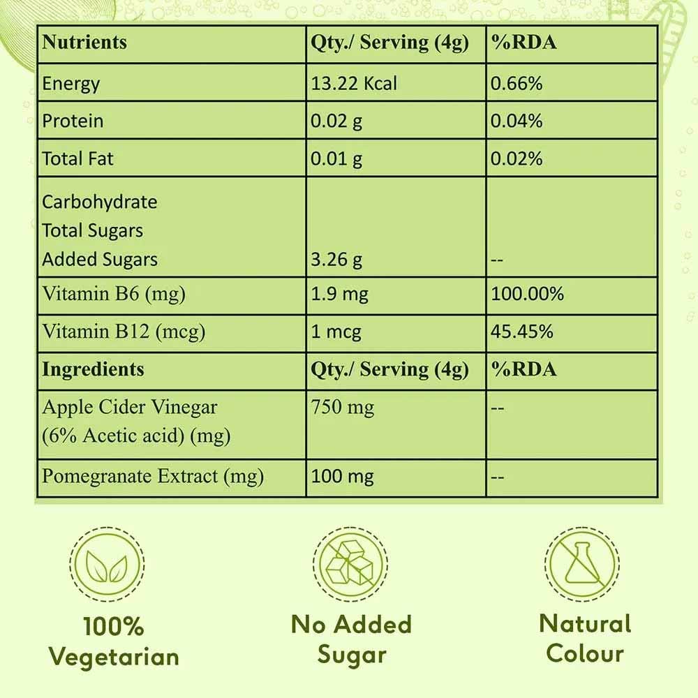 HK Vitals ACV 750 mg Effervescent 30 Tabs & Biotin Gummies & Sipper Combo by HealthKart