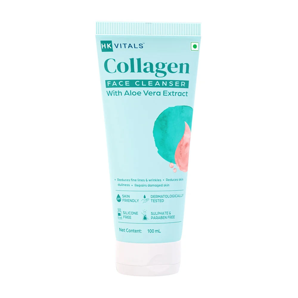 HK Vitals Collagen Face Moisturizer & Face Cleanser & Face Serum & Pouch Combo by HealthKart
