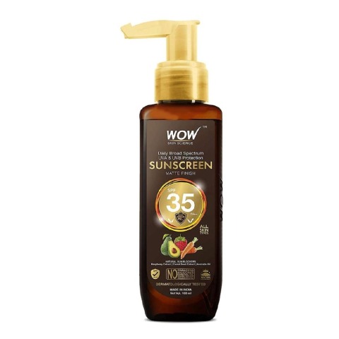 1 - WOW Skin Science Sunscreen Matte Finish,  100 ml  with SPF 35 PA++ 