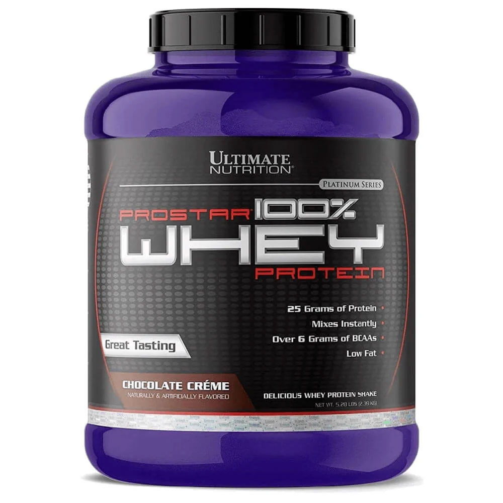 1 - Ultimate Nutrition Prostar 100% Whey Protein Powder,  5.28 lb  Chocolate Creme 