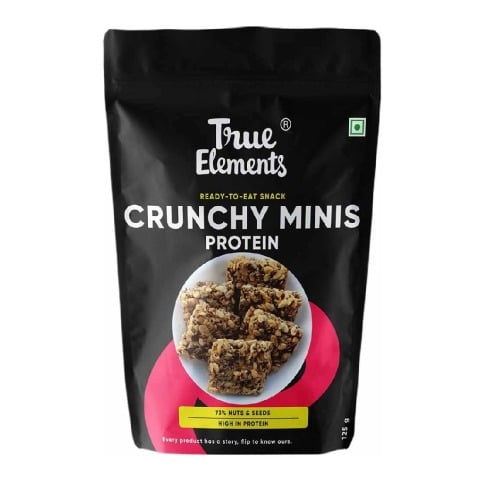True Elements Protein Crunchy Minis, Natural 0.125 kg