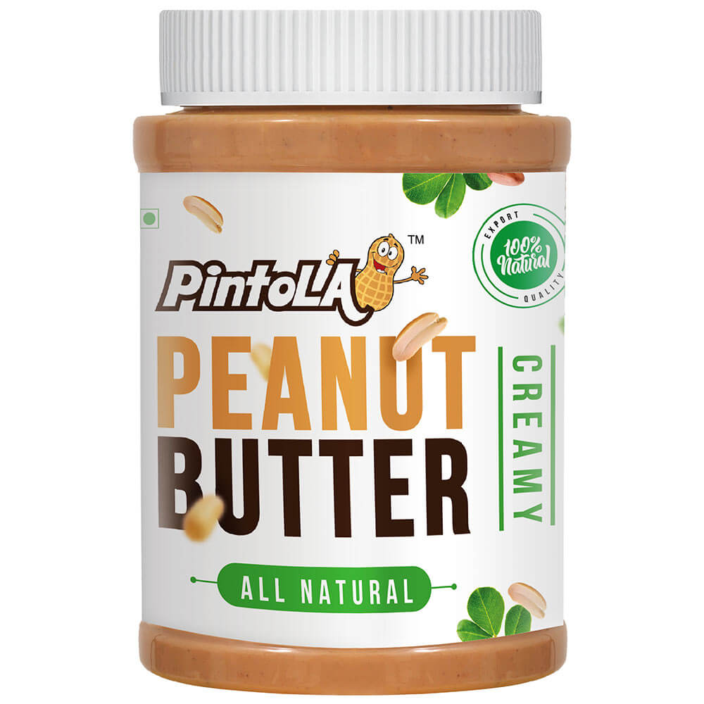 Pintola All Natural Peanut Butter, 1 kg Creamy online in India | Healthkart.com